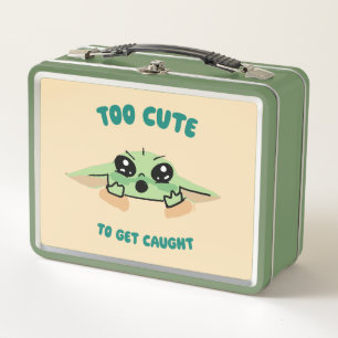 Grogu - Too Cute To Get Caught Metal Lunch Box