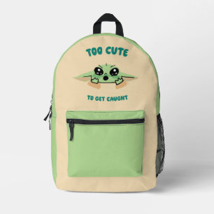 Grogu - Too Cute To Get Caught Printed Backpack