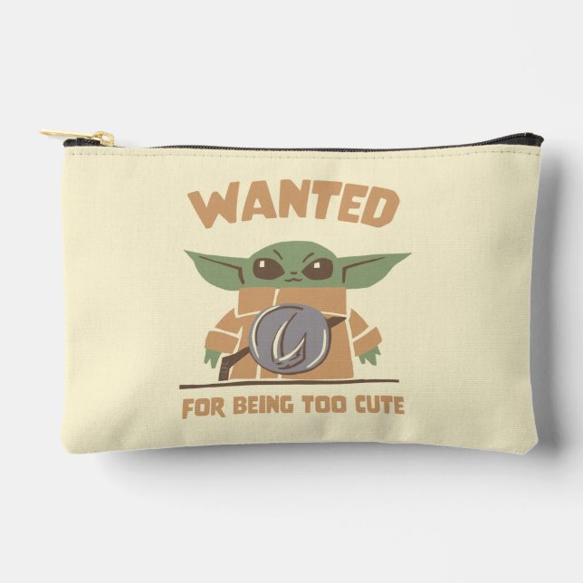 Grogu - Wanted: For Being Too Cute Accessory Pouch (Front)