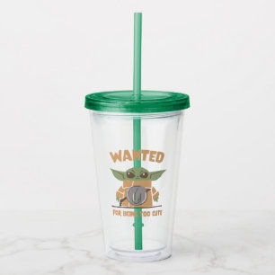 Grogu - Wanted: For Being Too Cute Acrylic Tumbler