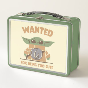 Grogu - Wanted: For Being Too Cute Metal Lunch Box