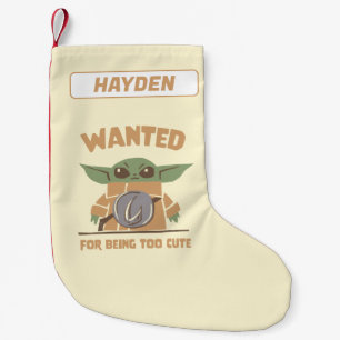 Grogu - Wanted: For Being Too Cute Small Christmas Stocking