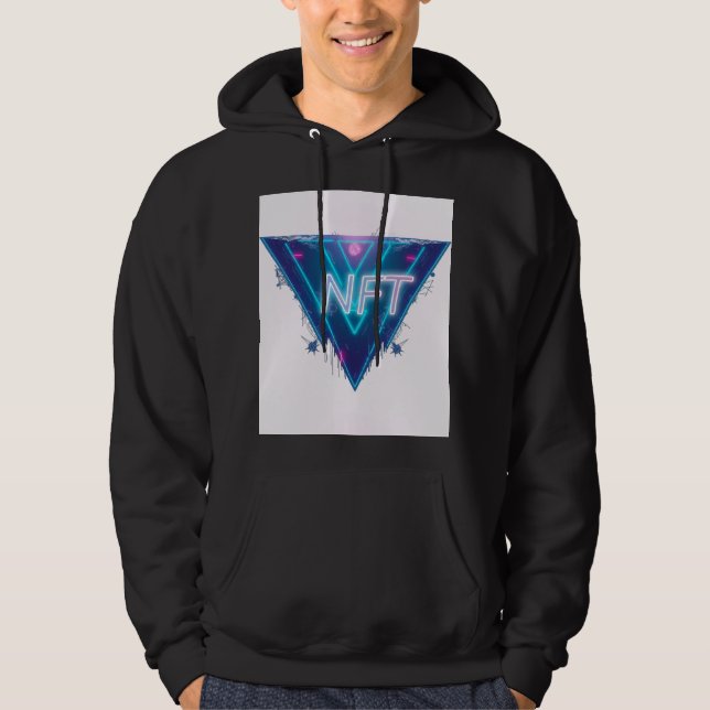 Grok Black T-Shirt Hoodie (Front)