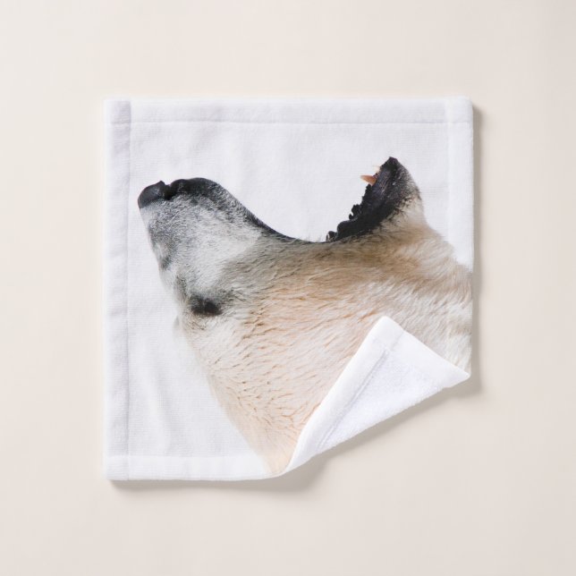 Grondement d'ours blanc (Gant de toilette)