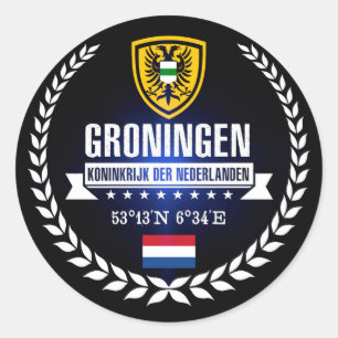 Groningen Classic Round Sticker