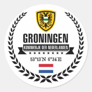Groningen Classic Round Sticker