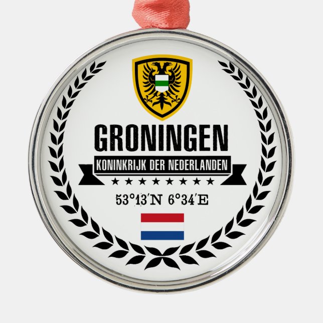 Groningen Metal Ornament (Front)