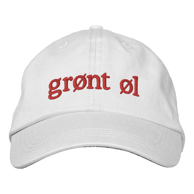 Grønt øl embroidered hat (Front)