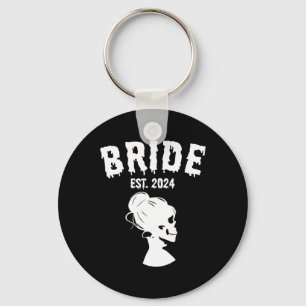 Groom 2024 Skeleton Couples Matching Wedding Hallo Keychain