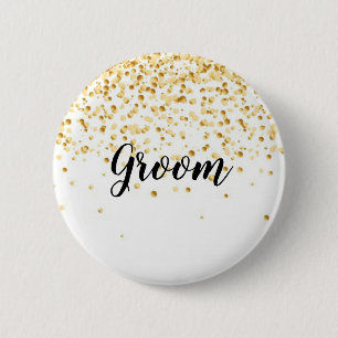 Groom 2 Inch Round Button