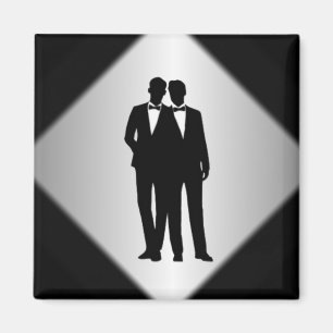 Groom and Groom Wedding Magnet