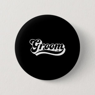 Groom Bachelor Party For Men Matching Crew Squad G 2 Inch Round Button