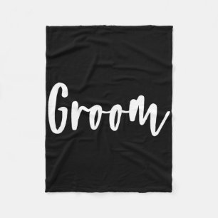 Groom - Bachelor Party Getting Ready Wedding Day 1 Fleece Blanket