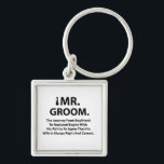 Groom Bachelor Party Gifts Keychain<br><div class="desc">Groom Bachelor Party Gifts keychain designed by Nisha Prabhu. Give your groomsmen a party favour they'll never forget with these stylish keychains! The perfect accessory for every day use or a night out on the town, these keychains are sure to be a hit at the bachelor party. Cheers to the...</div>
