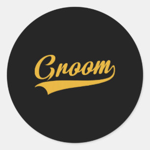 Groom - Bachelor Party - Wedding Classic Round Sticker
