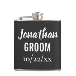 Groom Bachelor Party Wedding Favour Hip Flask