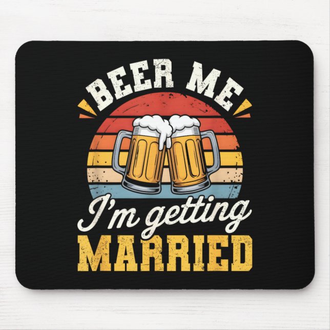 Groom Bachelor Party Wedding Funny Getting Married Mouse Pad (Front)
