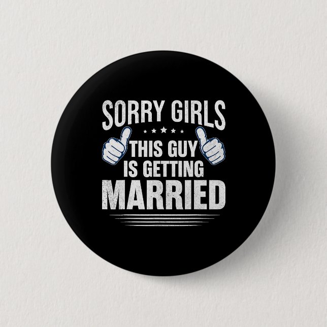 Groom Bachelor Supplies Party Wedding 1  2 Inch Round Button (Front)