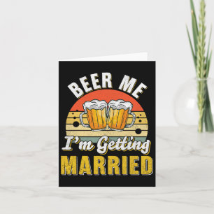 Groom Bachelor Supplies Party Wedding  Card