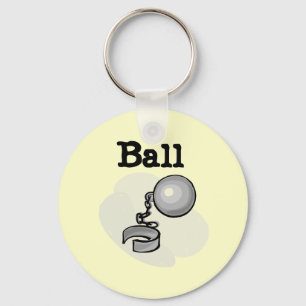 Groom Ball and Chain Tshirts and Gifts Keychain