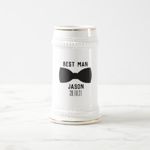 Groom Best Man Wedding Party Gift  Beer Stein