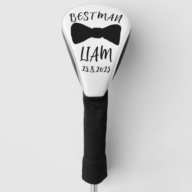 Groom Best Man Wedding Party Gift  Golf Head Cover (Front)