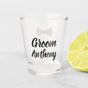Groom Black Custom Bachelor Party Gifts Wedding Shot Glass