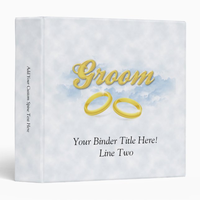 Groom, Blue Sky and Clouds Binder (Front/Spine)