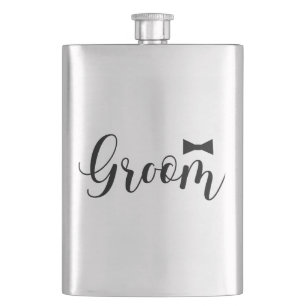 Groom-Bowtie Wedding,-Bachelor-party Hip Flask