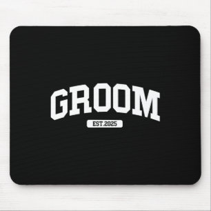 Groom Bride 2025 Just Married Couples Engagement W Mouse Pad