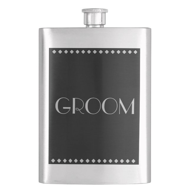 Groom Classic Flask (Front)