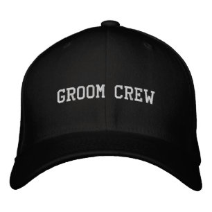 'Groom Crew' Wedding Cool Photographs Bachelor Embroidered Hat