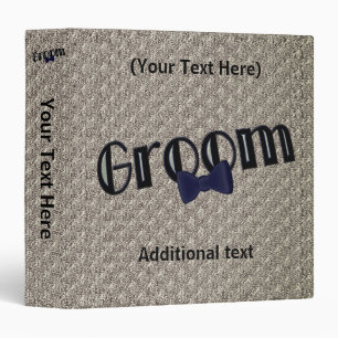 Groom Cute Personalized Wedding Binder