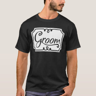 Groom Cute Wedding Matching Newlyweds Bachelor Par T-Shirt