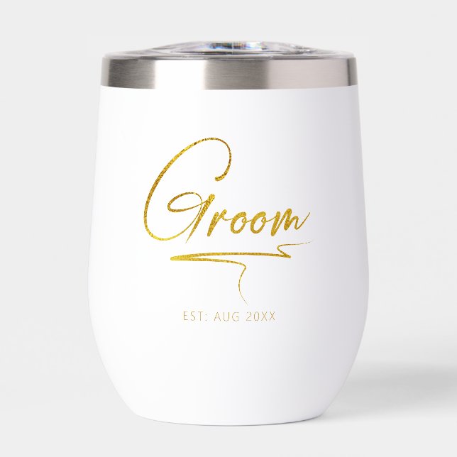 Groom de calligraphie moderne Gold ID1025 (Avant)