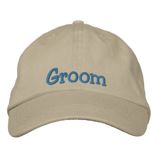 Groom Embroidered Cap