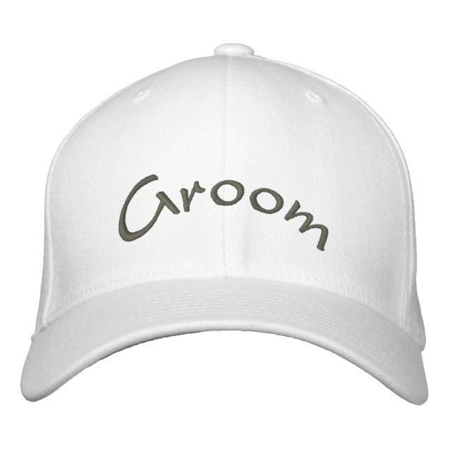Groom Embroidered Hat (Front)