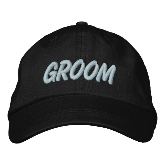 Groom Embroidered Hat (Front)