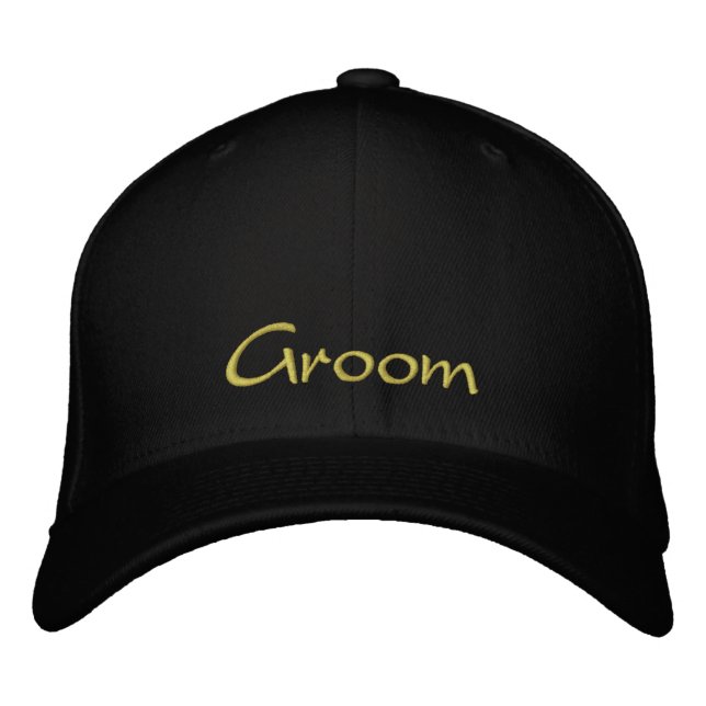 Groom Embroidered Hat (Front)