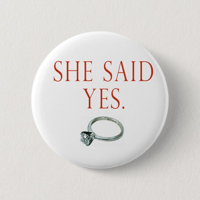 Groom Engagement Gifts and T-shirts 2 Inch Round Button (Front)