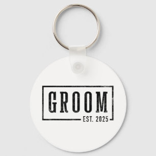 Groom Est 2025 Future Husband Engaged Gifts Him En Keychain