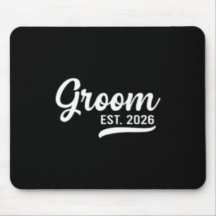 Groom Est 2026 Just Married Honeymoon Wedding Groo Mouse Pad