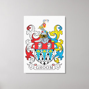 Groom Family Crest Canvas Print