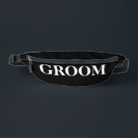 Groom Fanny Pack<br><div class="desc">Get ready to celebrate in style with our Groom Fanny Bag! This trendy accessory is perfect for bachelor parties, weddings, or honeymoons. With the word "groom" boldly displayed on the bag, you'll be sure to stand out from the crowd. The spacious compartments provide ample storage for all your essentials, while...</div>