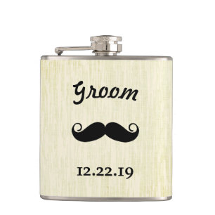 Groom Flask Moustache