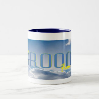 Groom from heaven Two-Tone coffee mug