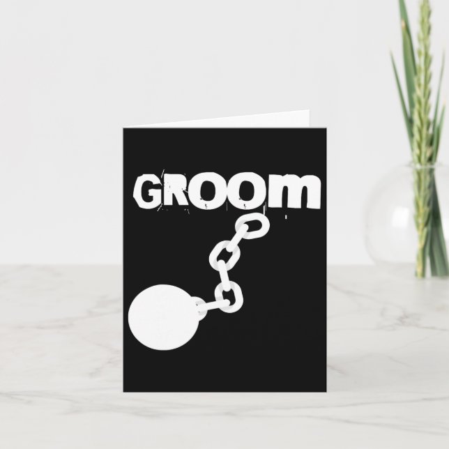 Groom Funny Wedding Stag Party Bachelor  Card (Front)