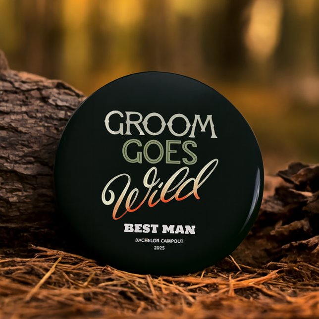 Groom Goes Wild Bachelor Party - Fun Best Man Gift Bottle Opener (Creator Uploaded)