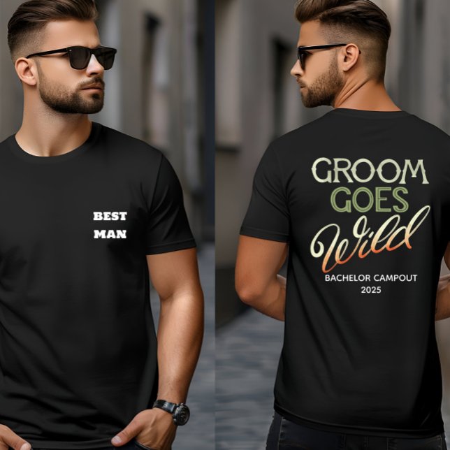 Groom Goes Wild Bachelor Party  T-Shirt (Creator Uploaded)
