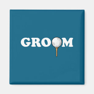 Groom golf ball golfer men bachelor funny party  magnet